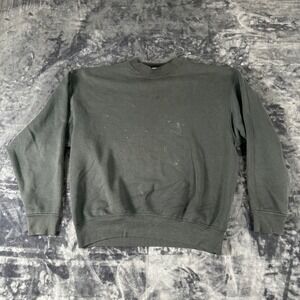 BVD Sweatshirt Mens XL Black Vintage Made in USA Crewneck Faded 90s Character